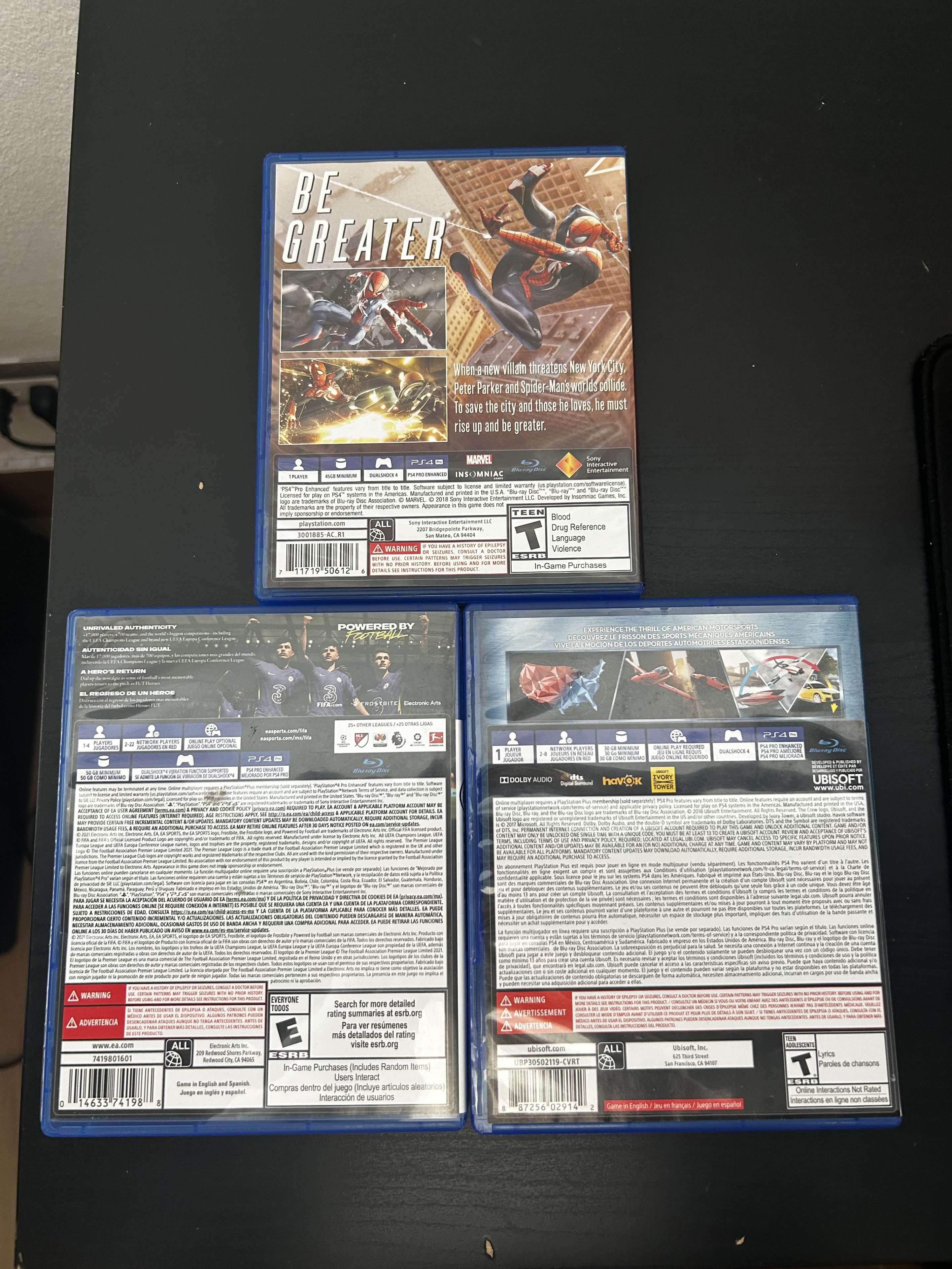 consolas y videojuegos - Cintas para la consola playstation 4 2