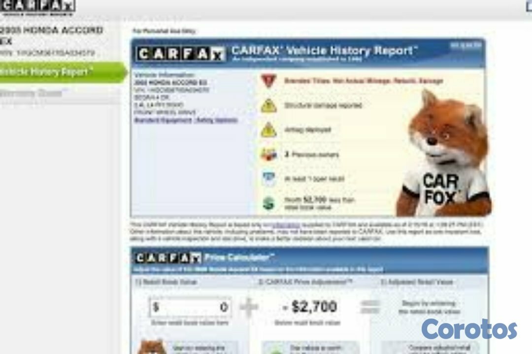 servicios profesionales - Reportes CARFAX