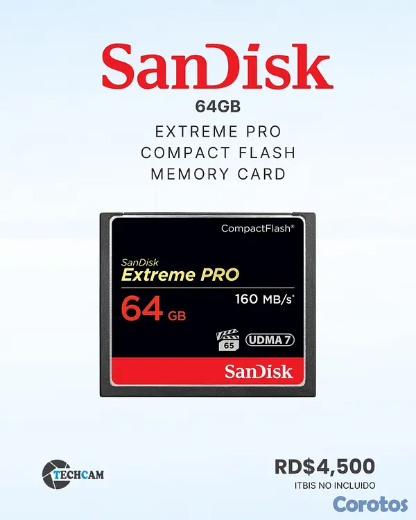 camaras y audio - MEMORIAS PARA CAMARA SANDISK 3