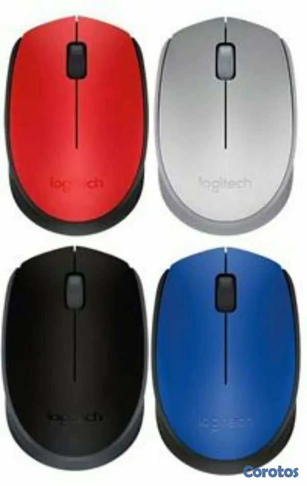 computadoras y laptops - MOUSE LOGITECH M170 INALAMBRICO OPTICO, RECEPTOR USB
