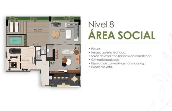 apartamentos - VENTA o ALQUILER: Apartamento nuevo  1 hab, en Evaristo. (Gimnasio y Picuzzi).  10
