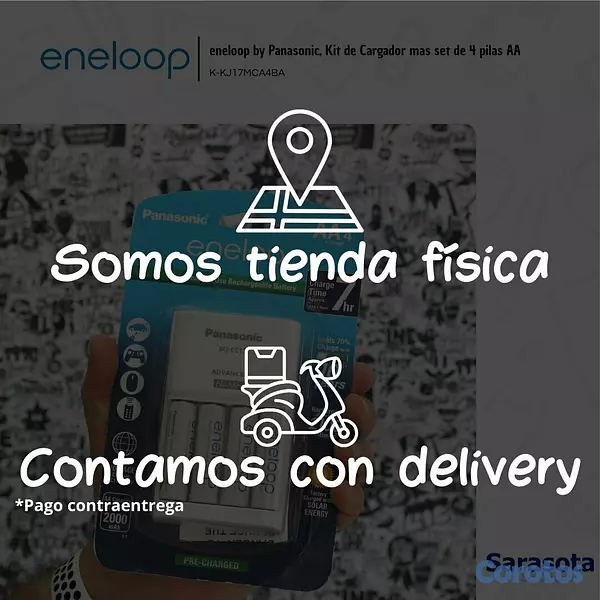 accesorios para electronica - Eneloop Baterías 4 AA con Cargador de 7 Horas + Ca 4