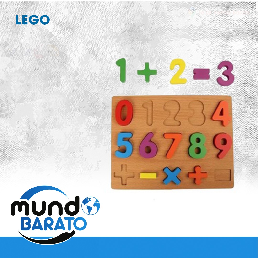 juguetes - ROMPECABEZAS LEGO DE MADERA ABECEDARIO NUMERO FORMAS ALFABETO MONTESORI 2