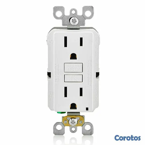 herramientas, jardines y exterior - Caja de 4 Tomacorrientes leviton con protección alto voltaje 2