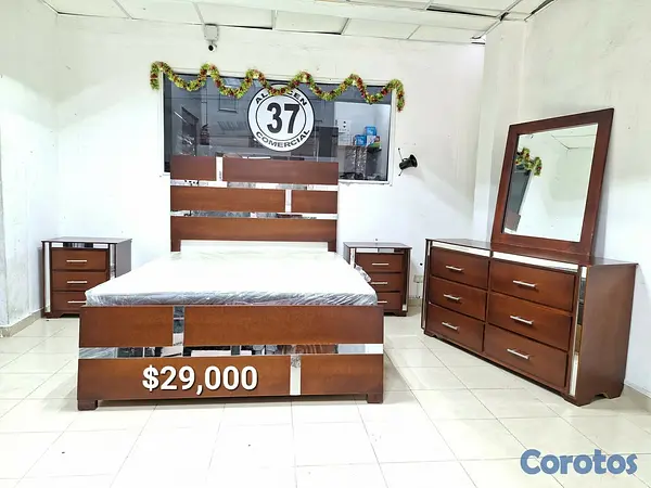 muebles y colchones - Juego de Habitacion con Colchon Nuevo 3