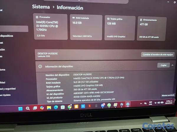computadoras y laptops - Dell Latitude 5310 3