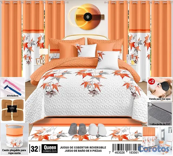 muebles y colchones - JUEGO DE COBERTOR DE 32 PULGADAS  2