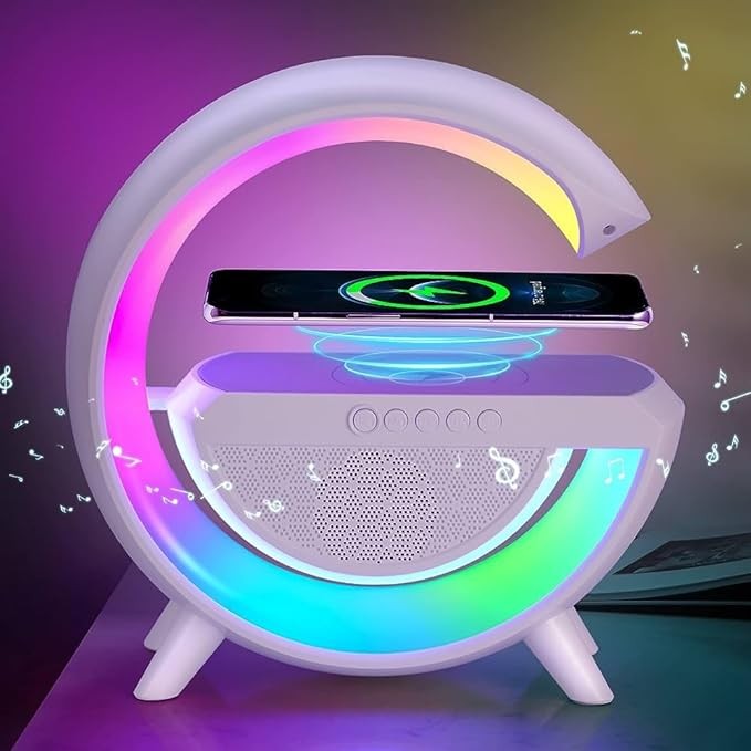 accesorios para electronica - Altavoz Bluetooth SRS 3 en 1 + Cargador Inalámbrico + Lámpara Led Modelo BT 2301