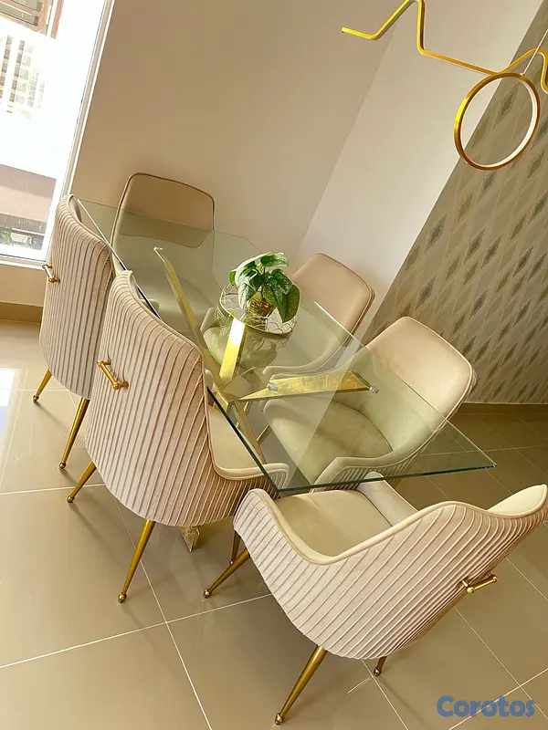 muebles y colchones - vendo comedor de 6 sillas 2