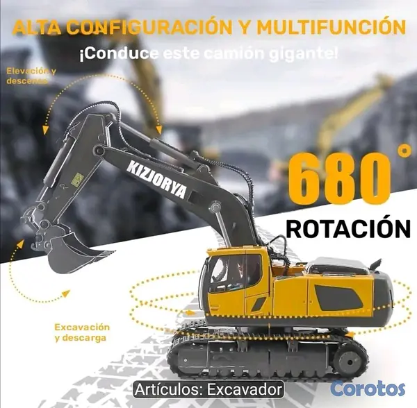 juguetes - Excavator control remoto  4