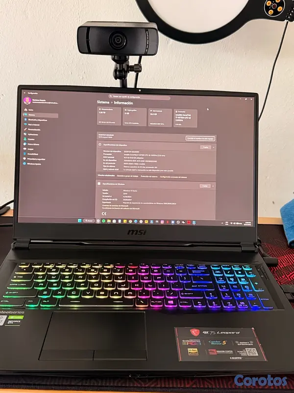 computadoras y laptops - Laptop para juegos MSI GL75
Leopard 1TB 16 RAM 4