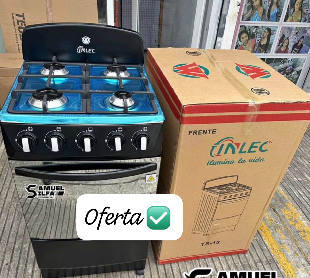 cocina - Estufas de cuatro hornillas Inlec disponible a precio de oferta  0