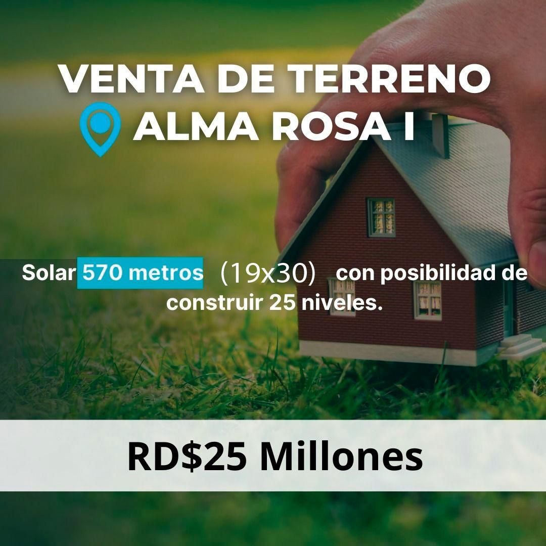 solares y terrenos - SOLAR DE 570 METROS ALMA ROSA I 0