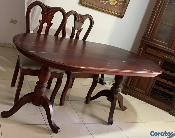 muebles y colchones - Vendo Juego de Comedor en caoba  2