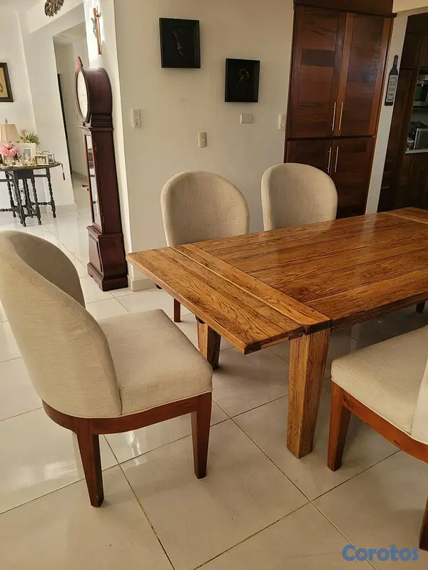 muebles y colchones - Comedor de 6 sillas, moderno 6