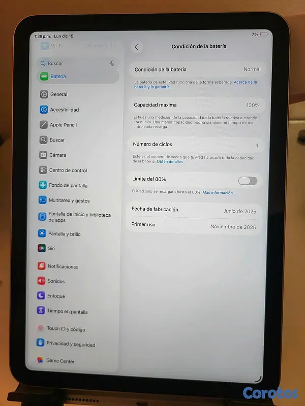 celulares y tabletas - ipad A16 2025 gen11 7