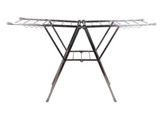 herramientas, jardines y exterior - Tendedero fuerte reforzado de metal plegable portatil ideal para balcon