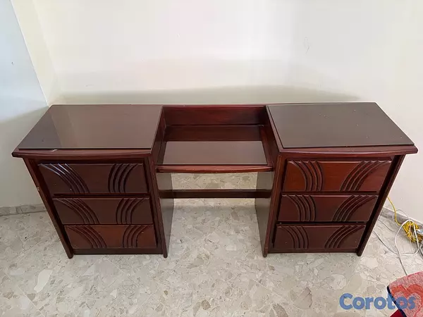 muebles y colchones - gavetero de caoba  6