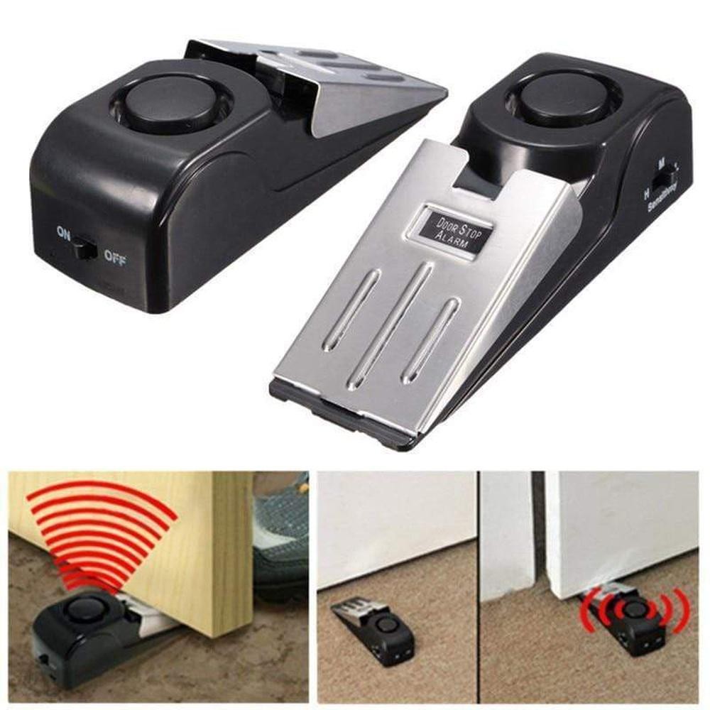 herramientas, jardines y exterior - Alarma de detención de puerta, ideal para seguridad en viajes,  2