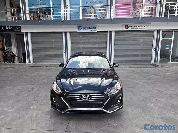 carros - HYUNDAI SONATA NEW RISE 2018 NEGRO GASOLINA 3