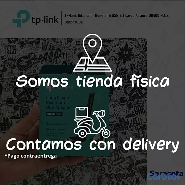 accesorios para electronica - TP-Link Adaptador Bluetooth USB 5.3 Largo Alcance  2