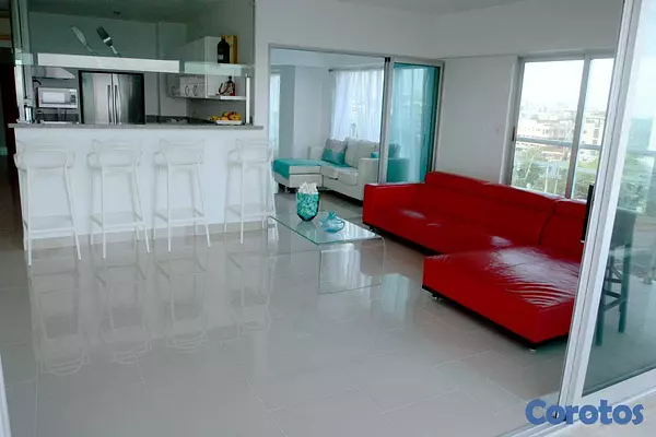 apartamentos - El Malecon, Hermoso Apartamento amueblado con vista al mar 6