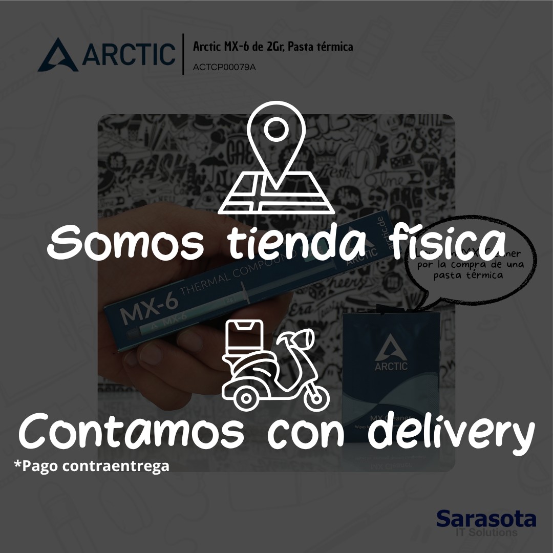 accesorios para electronica - Pasta térmica Arctic MX-6 de 2gr. mas regalo  2