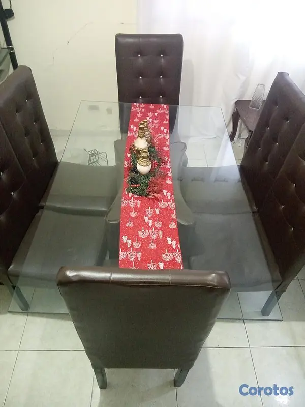 muebles y colchones - comedor de 6 sillas  2