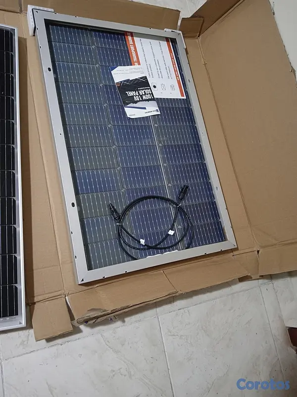 plantas e inversores - 2 Paneles Solares de 100 Watts 2