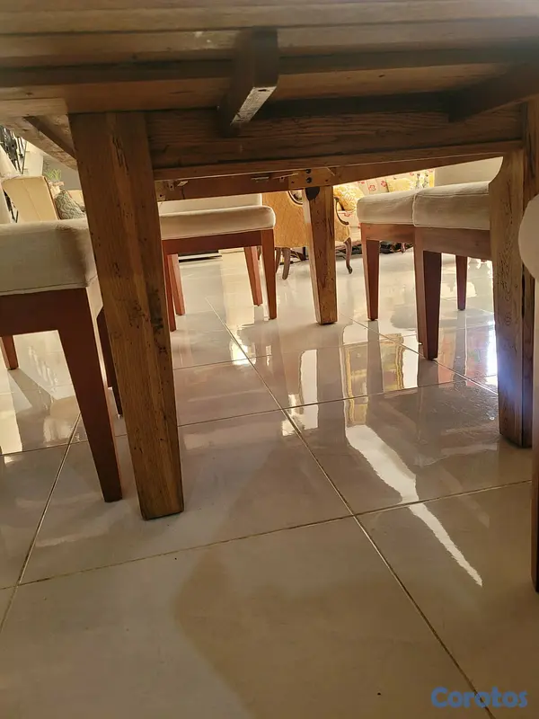 muebles y colchones - Comedor de 6 sillas, moderno 8
