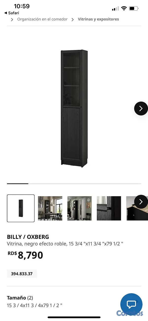 decoración y accesorios - Vitrina / estantería IKEA BILLY OXBERG en excelent 4
