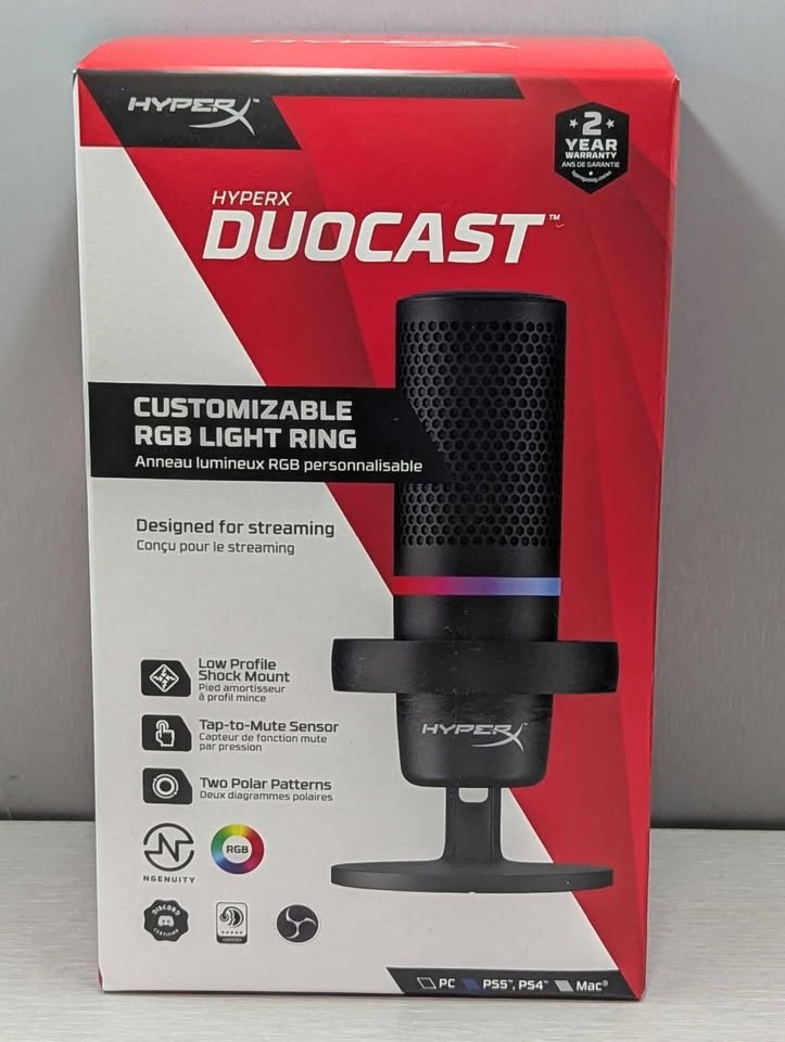 accesorios para electronica - Micrófono USB Hyper X DuoCast