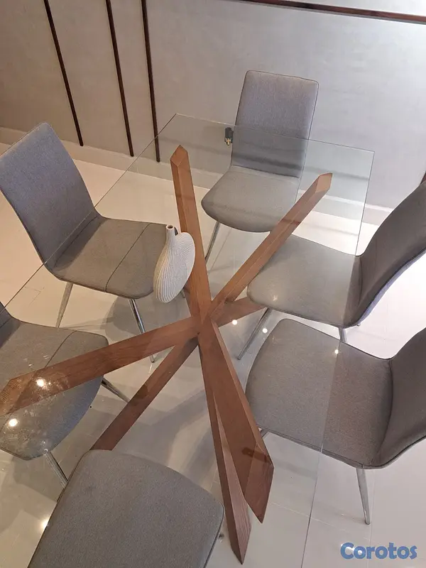 muebles y colchones - Vendo comedor de 6 sillas como nuevo 2