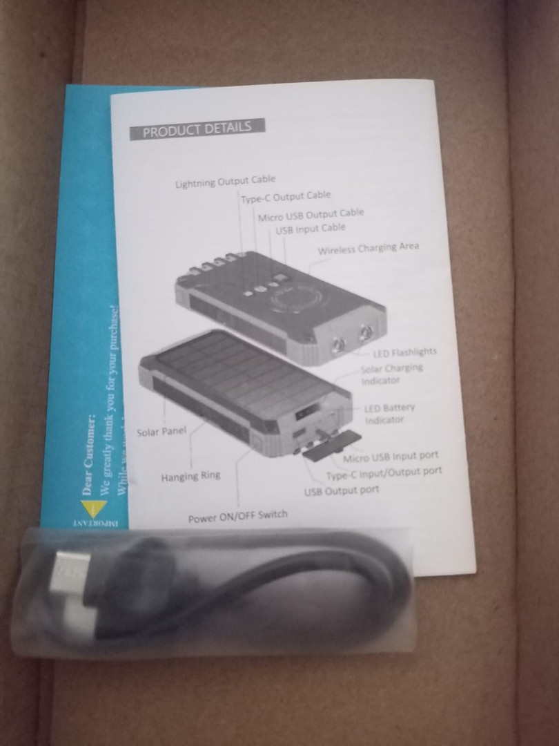 accesorios para electronica - GOODaaa Cargador de batería inalámbrico 36000mAh 5