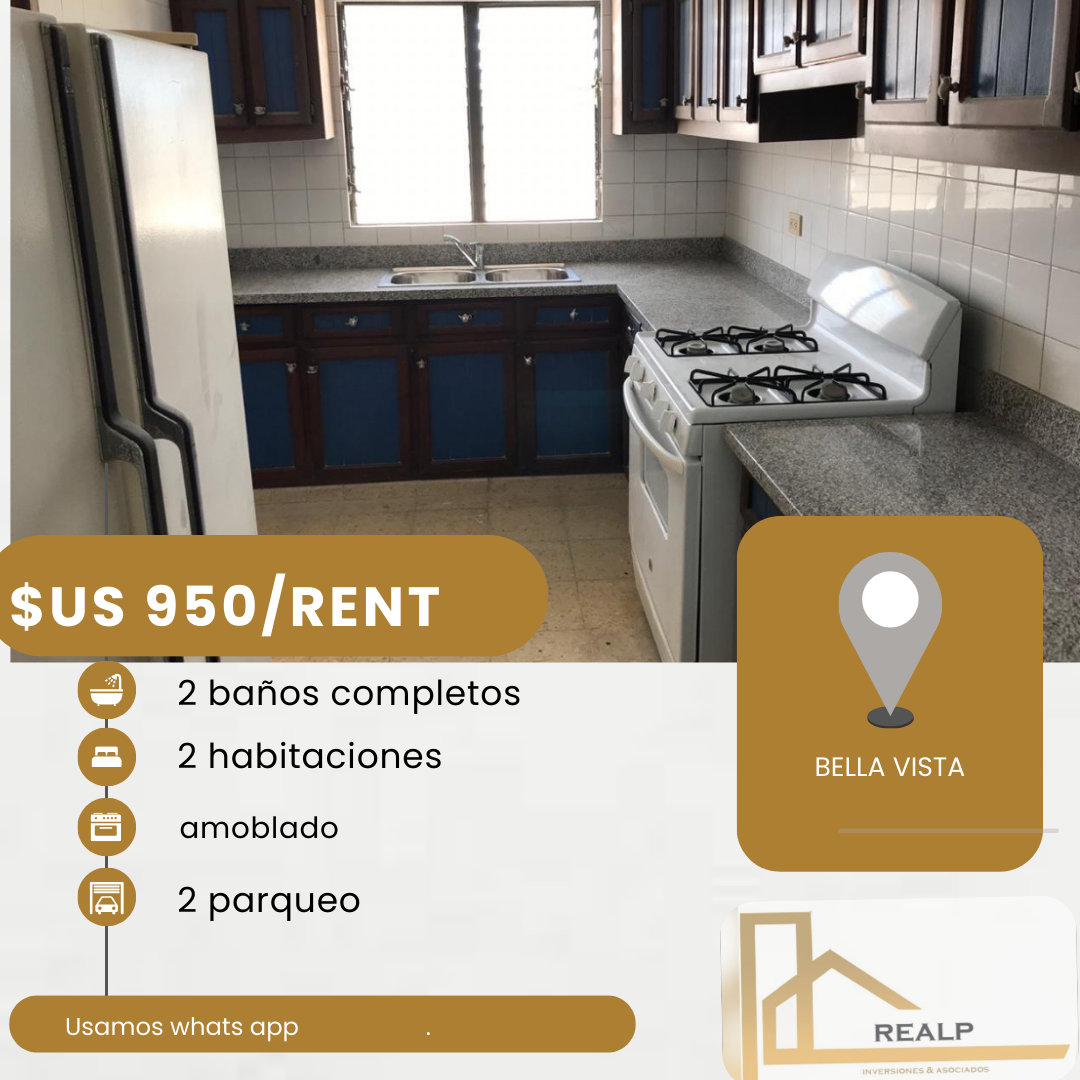 apartamentos - hermoso apartamento en bella vista  0