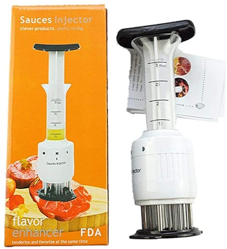 cocina - Inyector De Salsas Para Carne Profesional Aguja Ablandadora, 3