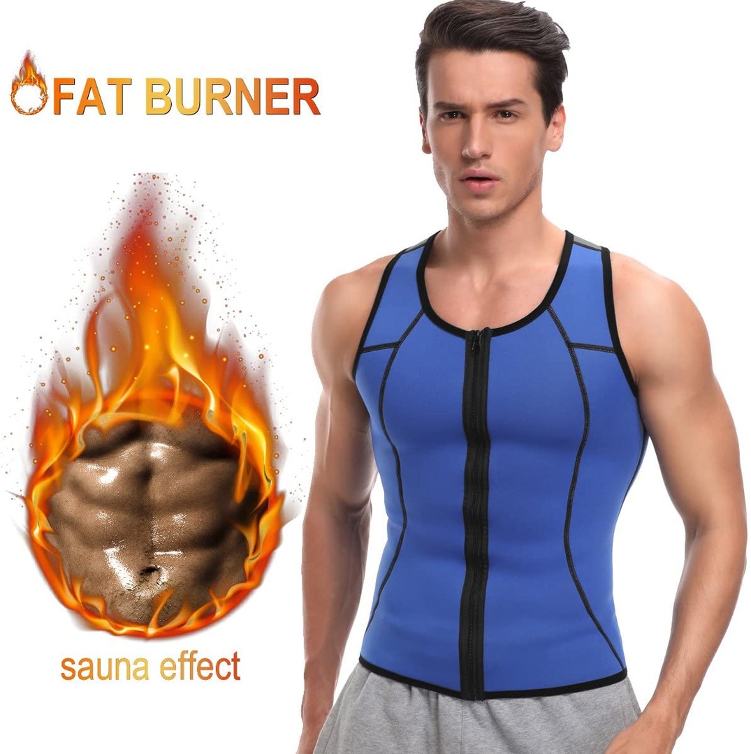 deportes - Faja de caballero Ultra neopreno para sudar reversible  chaleco cintura gym 3