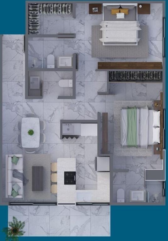 apartamentos - Proyecto de apartamentos en venta de 1 y 2 habitaciones, ubicada en Bella Vista  1