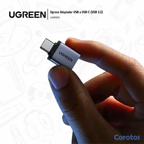 accesorios para electronica - Ugreen Adaptador USB a USB-C (USB 3.2) 2