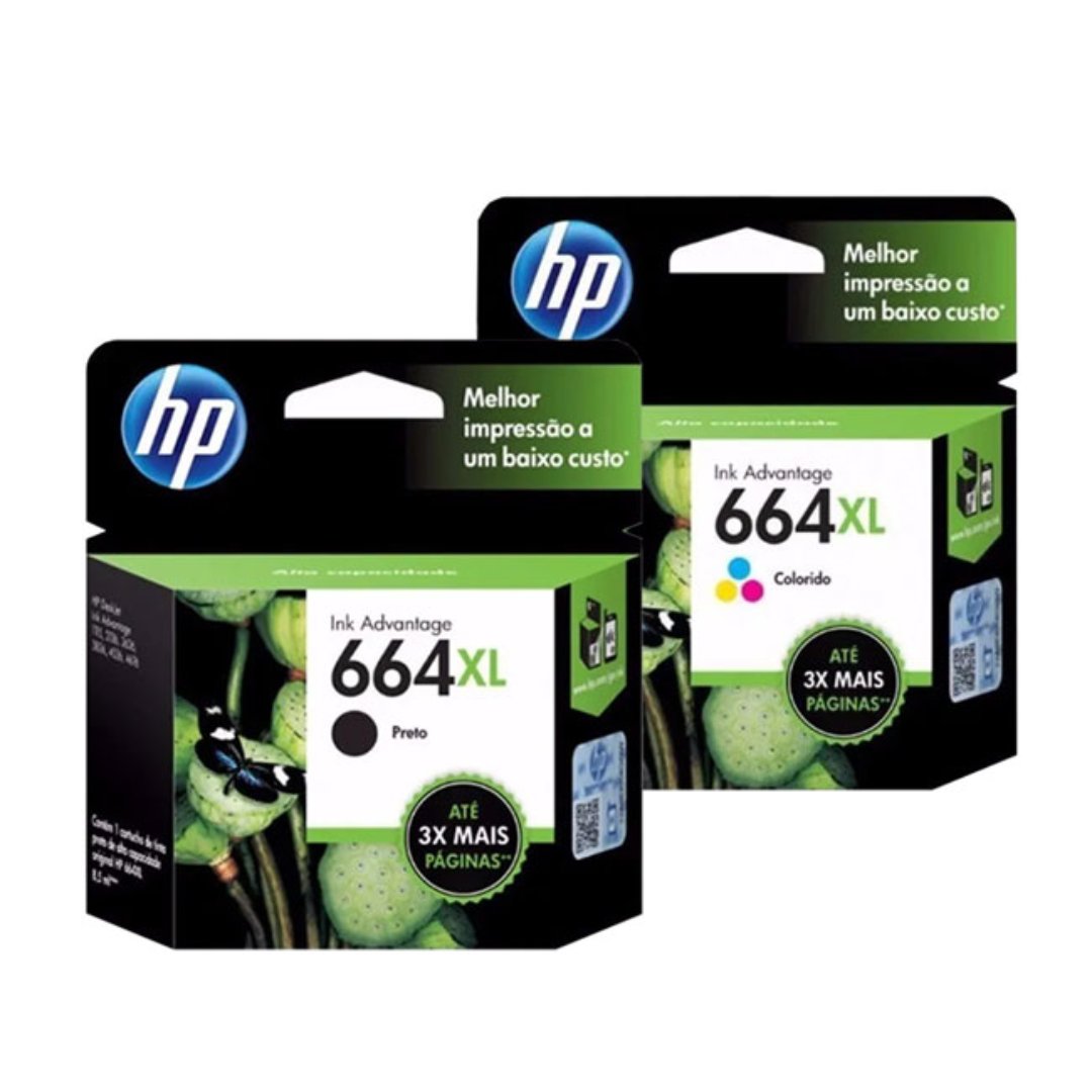 accesorios para electronica - CARTUCHO HP 664XL - negro y de color ALTO RENDIMIENTO totalmente originales  0