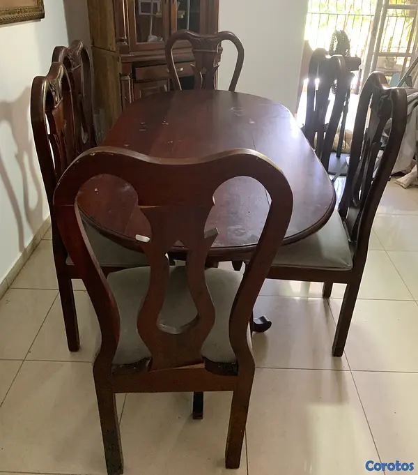 muebles y colchones - Vendo Juego de Comedor en caoba  5