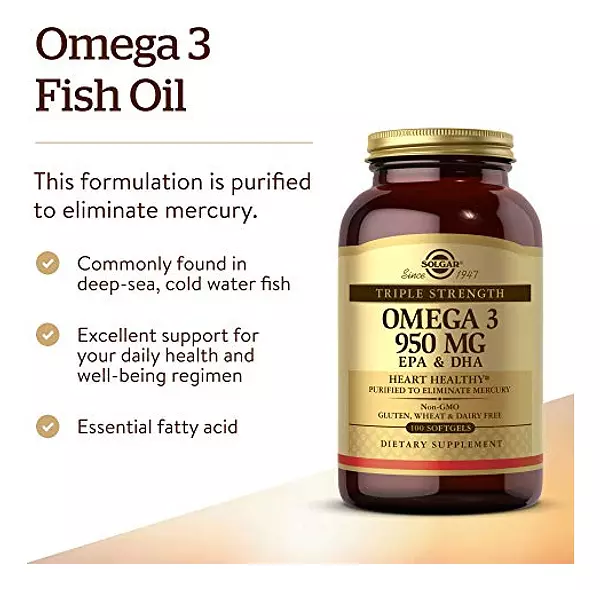 Salud y Equipamiento Médico - Solgar Triple Strength Omega 3 100 Capsulas Blandas Pack X 2 2