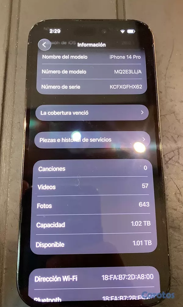 celulares y tabletas - iPhone 14 pro 1 TB 10