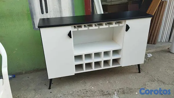 muebles y colchones - Credenza moderna con vinera varios tamaños  3