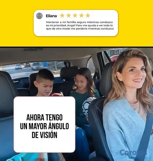 accesorios para vehiculos - Espejo Retrovisor Panorámico de 160° De Amplitud A 5