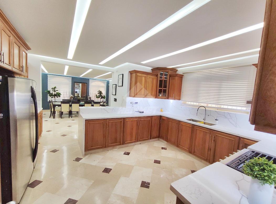 casas - MODERNA CASA AMUEBLADA CON PISCINA CERROS GURABO SANTIAGO 6