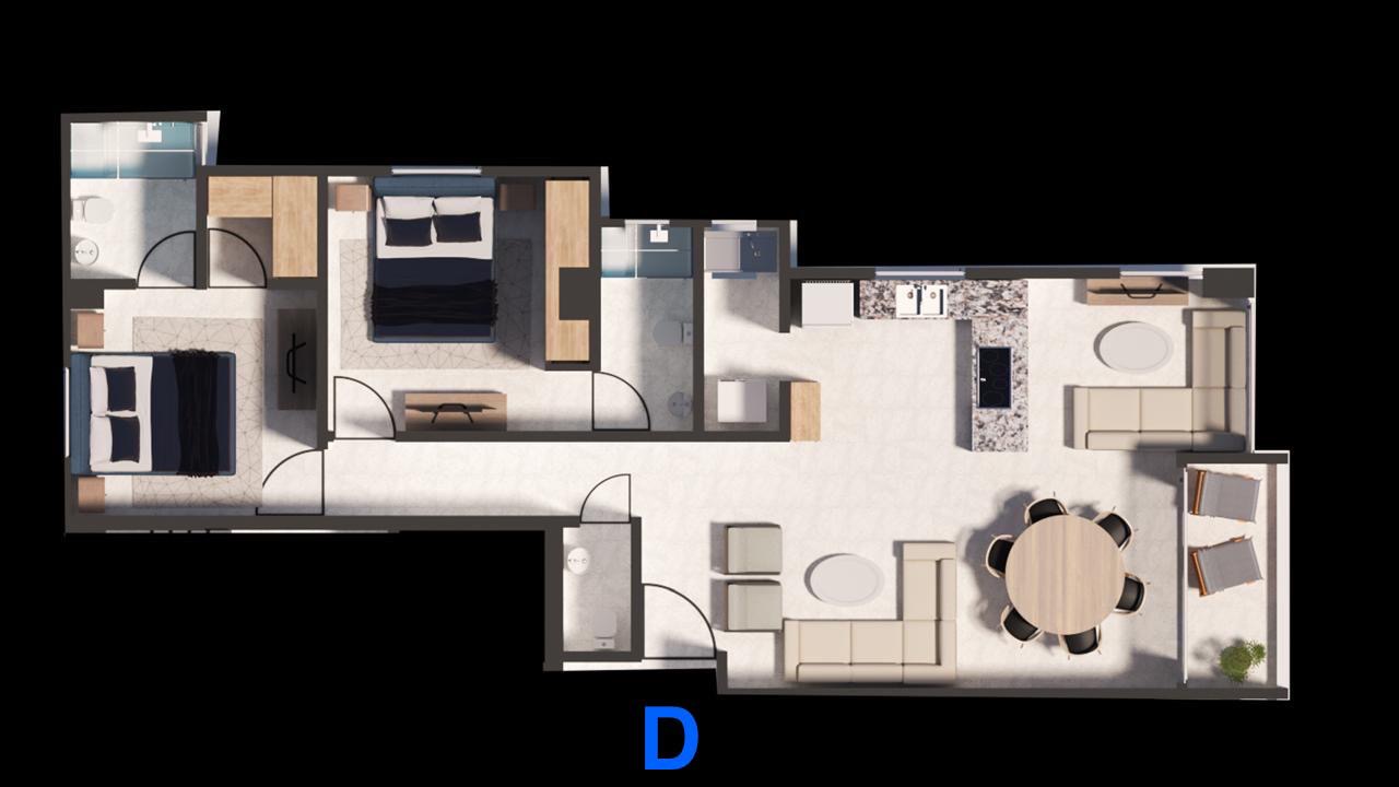 apartamentos - Proyecto: Tropical 6 en plano entrega Agosto 2027  1