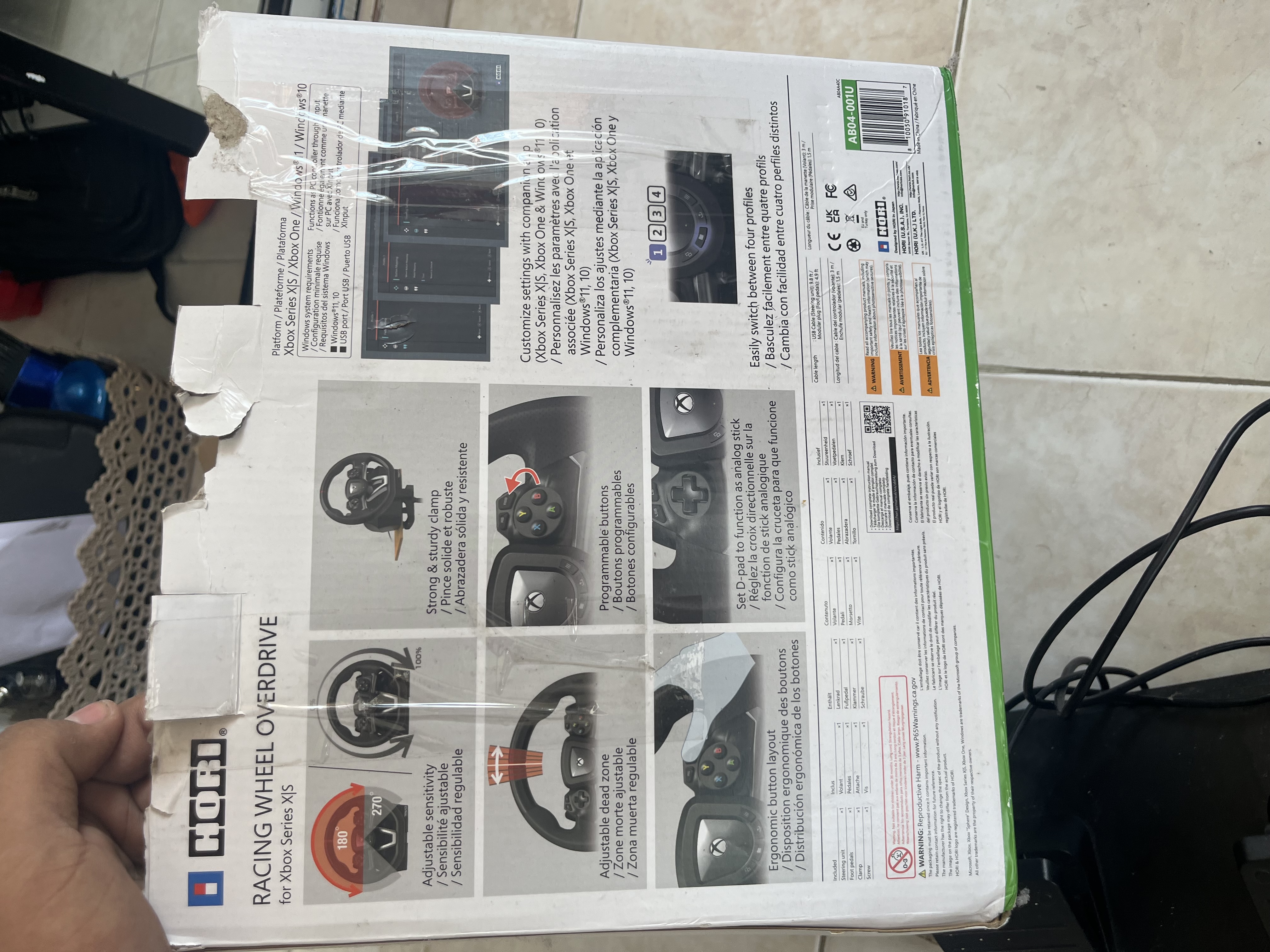 consolas y videojuegos - Volante HORI WHEEELS Xbox  4