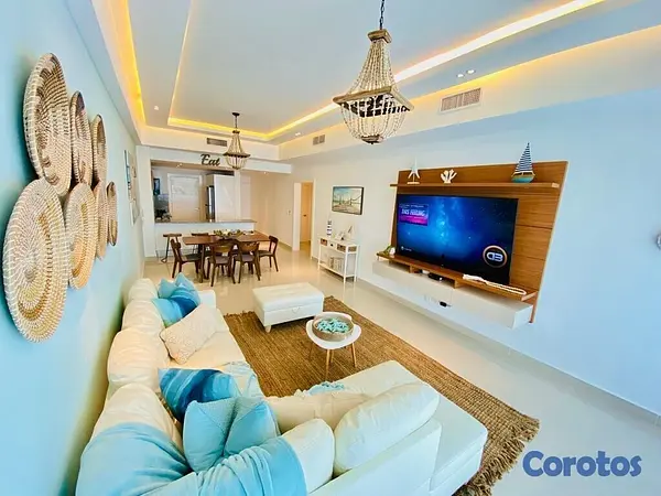 apartamentos - Apartamento en segunda línea de playa, totalmente amueblado  6