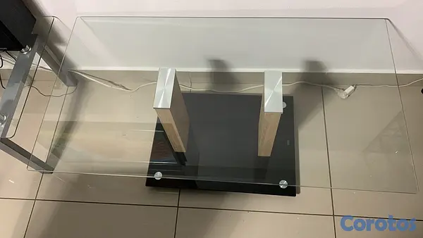 decoración y accesorios - Mesa de Centro de Sala Cristal Templado 2